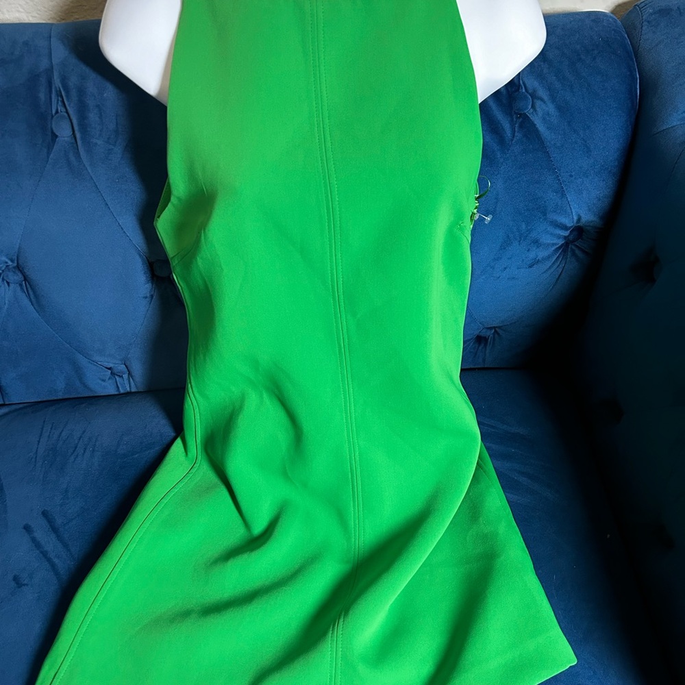 Vibrant Strapless Dress in Green - Picture 5 of 7